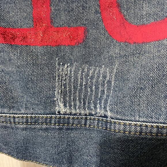 Ashley Vintage Charm · Small · Cotton · Distressed Denim Jacket · New - Picture 7 of 12